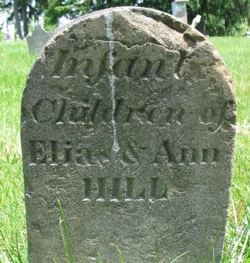 Infant Children Hill tombstone